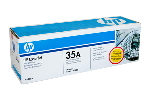 Genuine HP35A Black toner cartridge (CB435A)