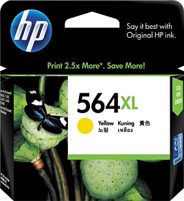 Genuine HP564XL Yellow High Capacity ink cartridge (CB325WA)