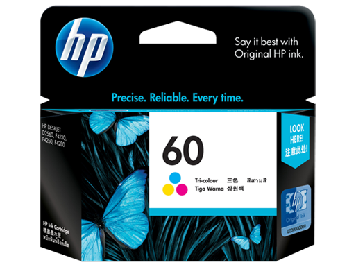 Genuine HP60 Colour ink cartridge (CC643WA)