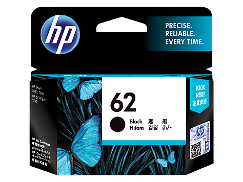 Genuine HP62 Black Ink Cartridge (C2P04AA)