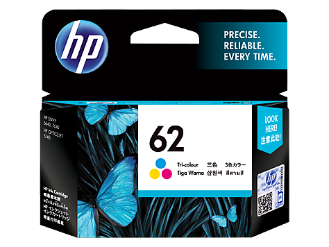 Genuine HP62 Tri Col Ink Cartridge (C2P06AA)