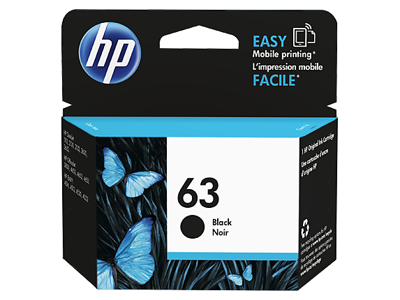 Genuine HP 63 Black Ink Cartridge (F6U62AA)