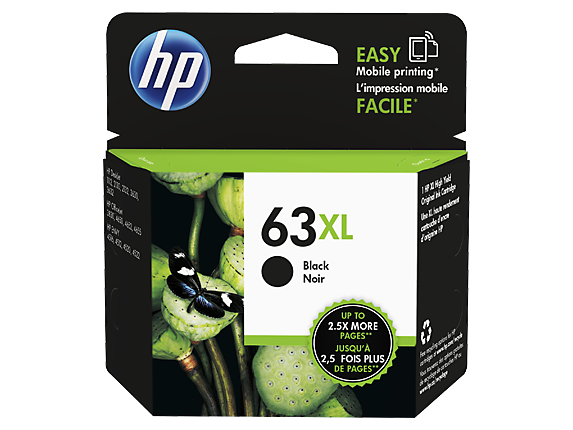 Genuine HP 63XL Black Ink Cartridge (F6U64AA)