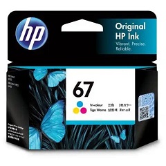 Genuine HP 67 Colour Ink Cartridge