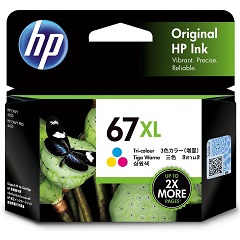 Genuine HP 67XL Colour Ink Cartridge