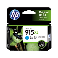 Genuine HP 915XL Cyan ink cartridge