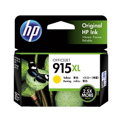 Genuine HP 915XL Yellow ink cartridge