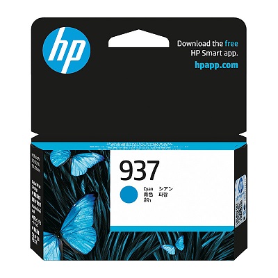 Genuine HP 937 Cyan Ink Cartridge 4S6W2NA