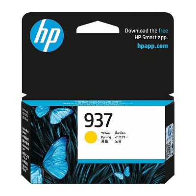 Genuine HP 937 Yellow Ink Cartridge 4S6W4NA