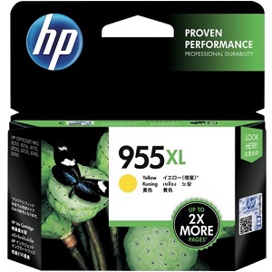 Genuine HP 955XL Yellow Ink Cartridge L0S69AA