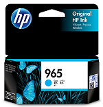 Genuine HP 965 Cyan ink cartridge