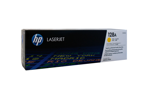 Genuine HP128A Yellow toner cartridge (CE322A)