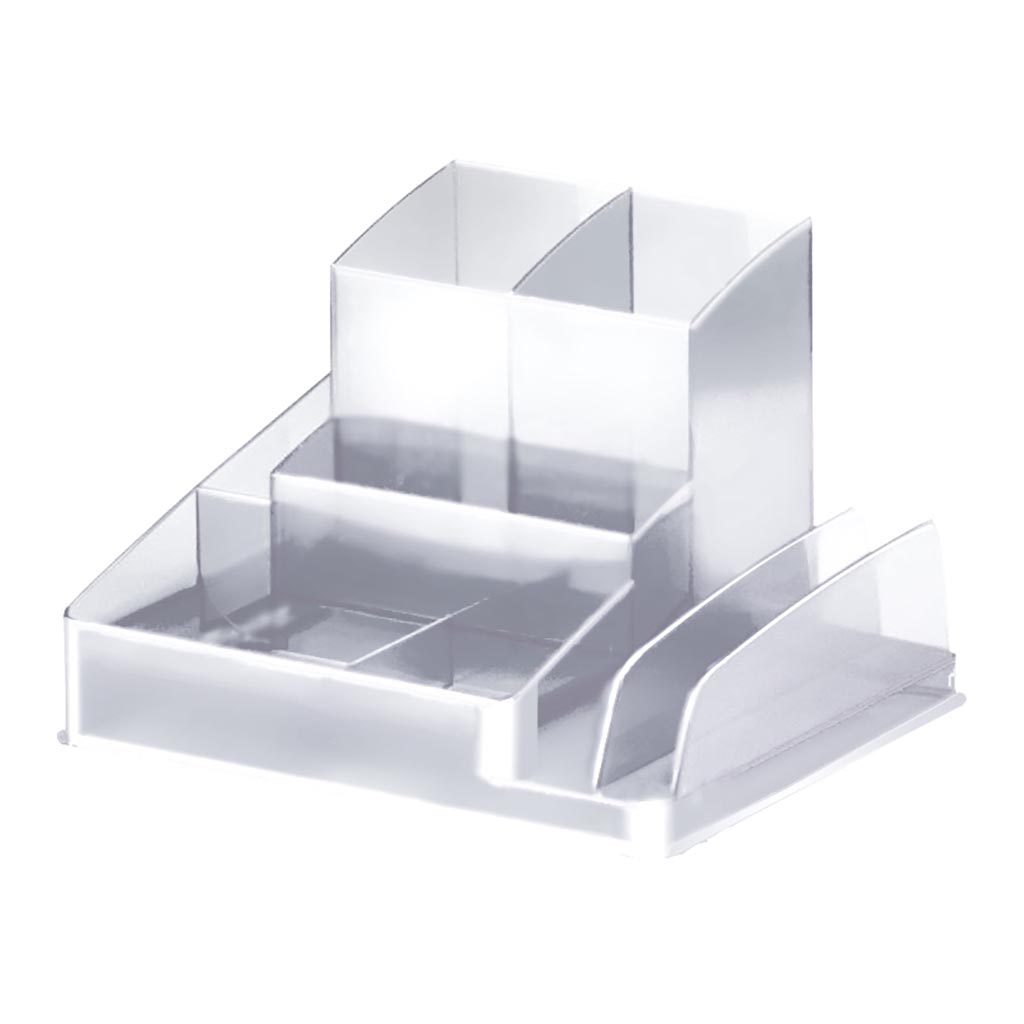 Italplast Desk Organiser Clear