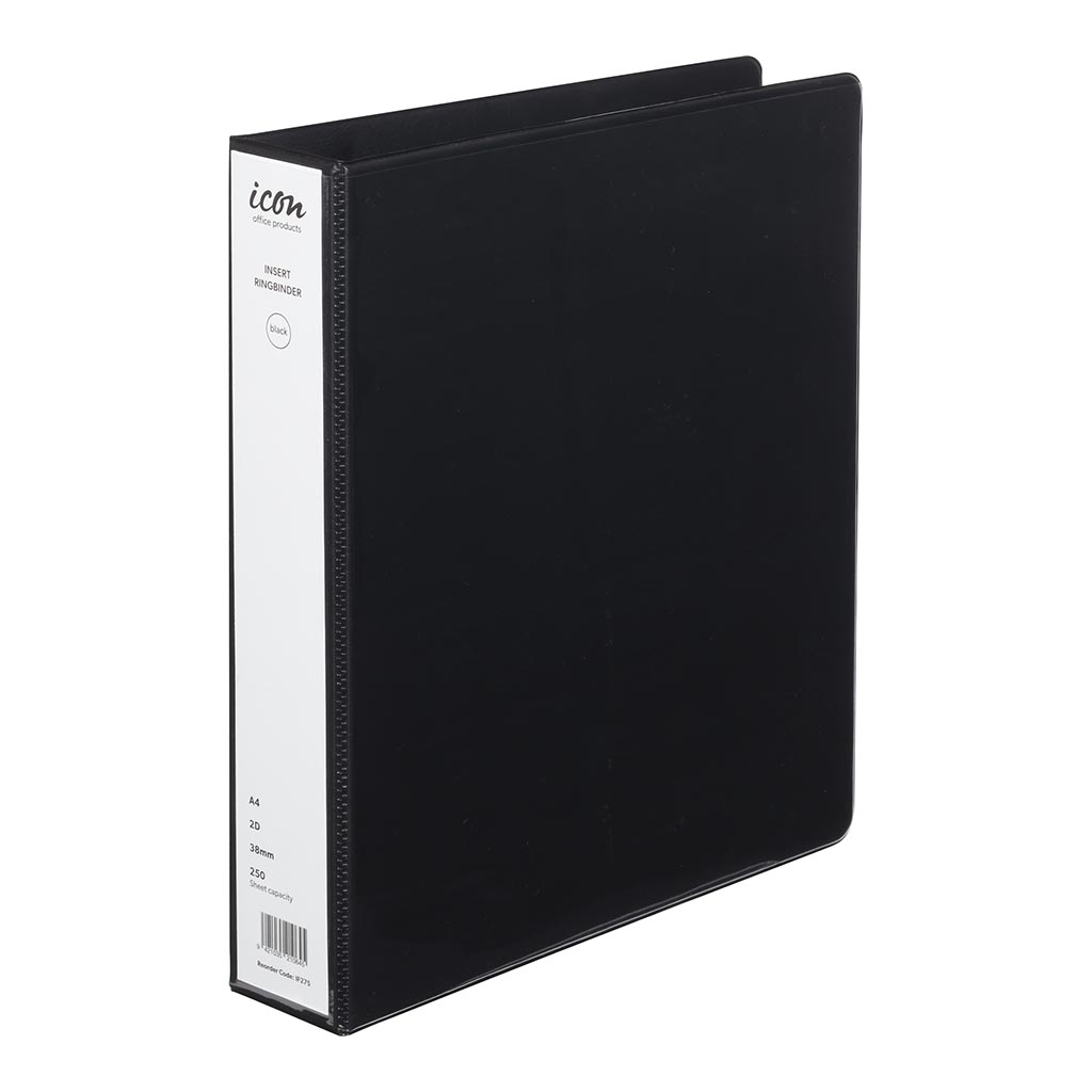 Icon Insert Binder A4 2D 38mm Black