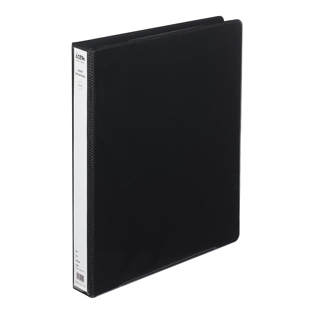 Icon Insert Binder A4 2D 26mm Black