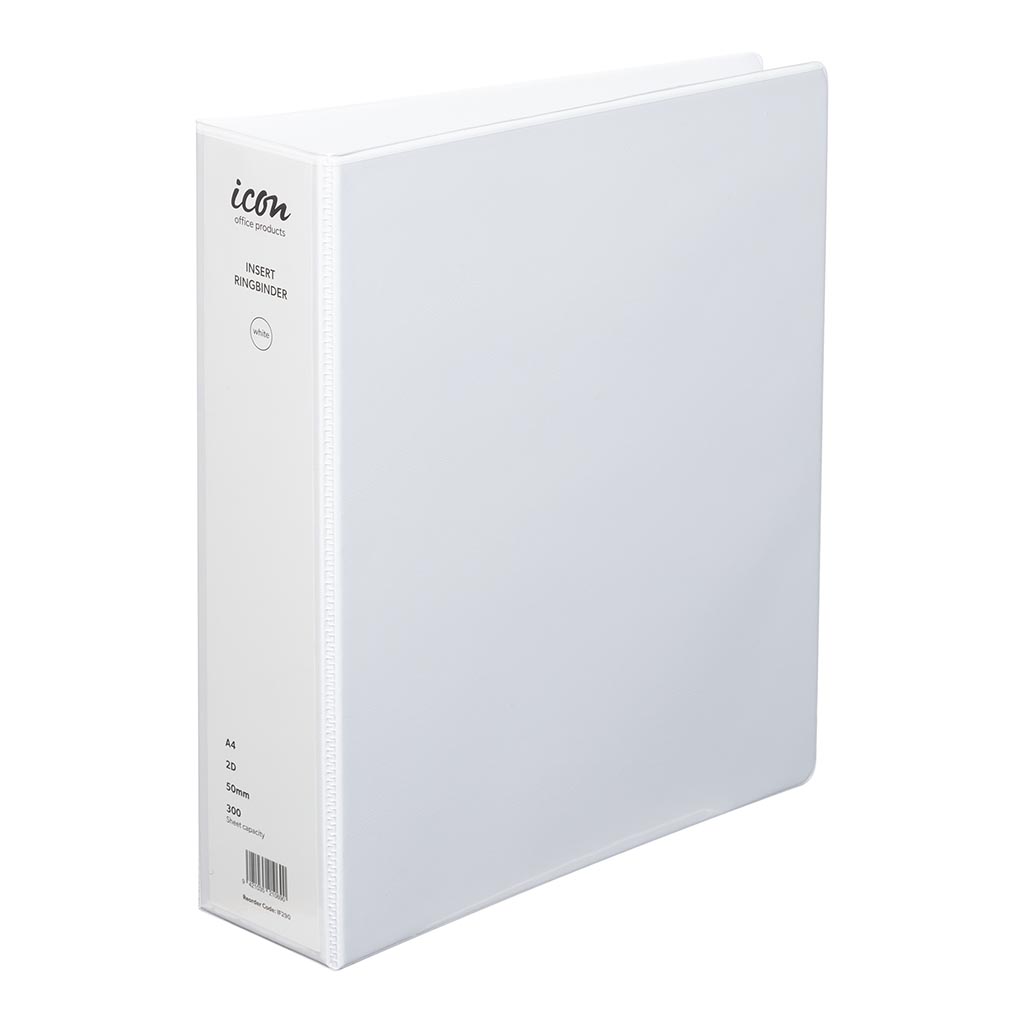 Icon Insert Binder A4 2D 50mm White