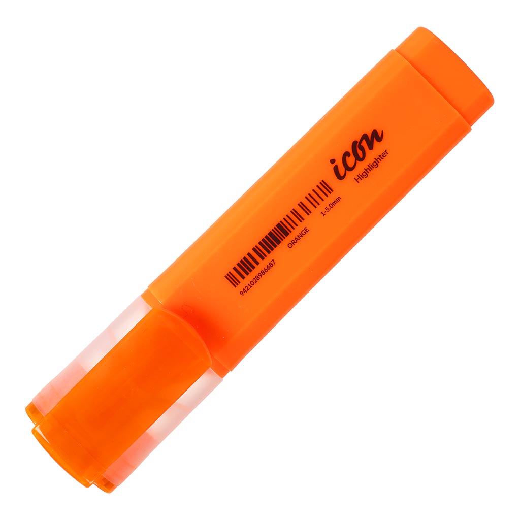 Icon Highlighter Chisel Tip Orange