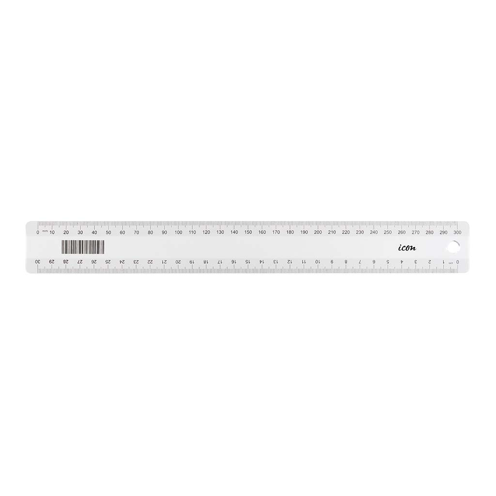 Icon Ruler Clear 30cm