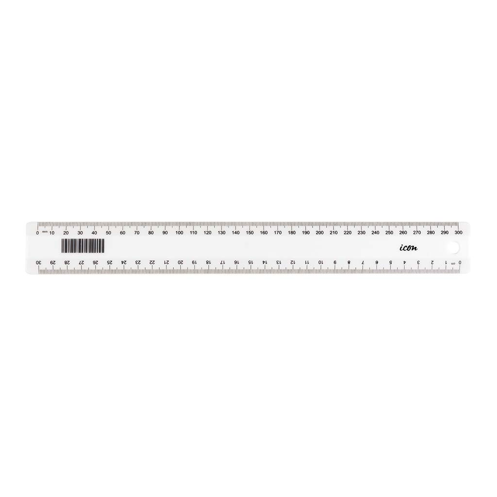 Icon Ruler White 30cm