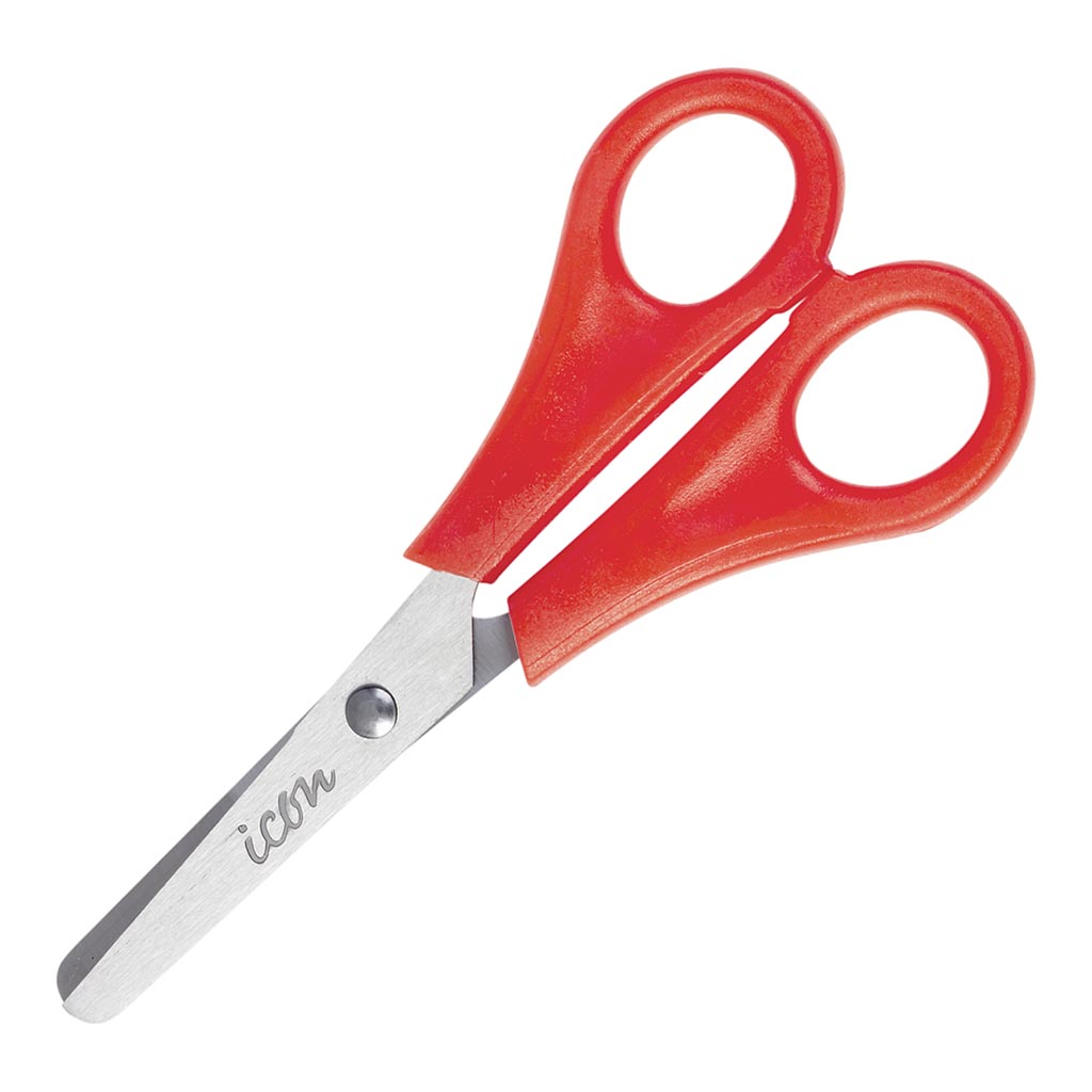 Icon Kids Scissor 5 Inch Red Handle