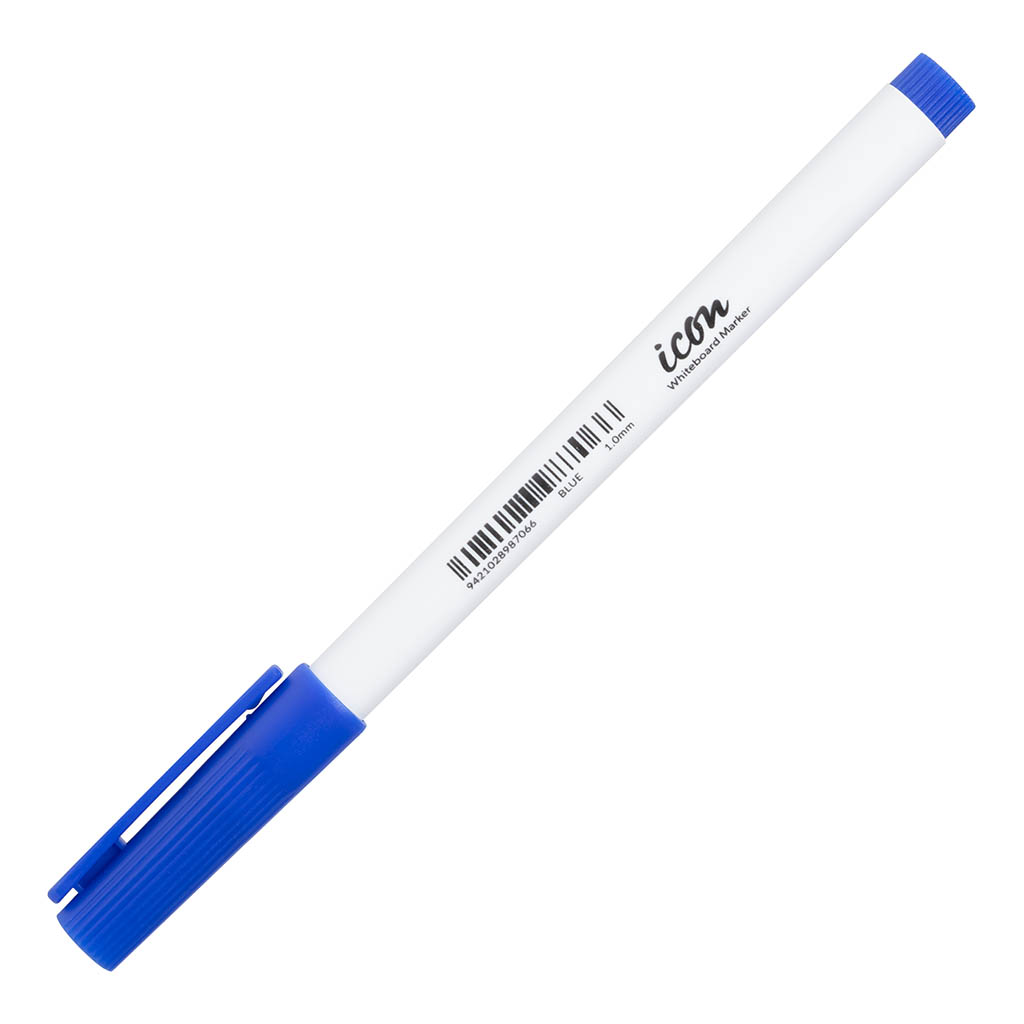 Icon Whiteboard Marker Slim Barrel Fine Tip Blue