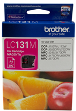 Genuine Brother LC131M (Magenta) ink cartridge