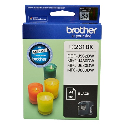 Genuine Brother LC231BK (Black) ink cartridge