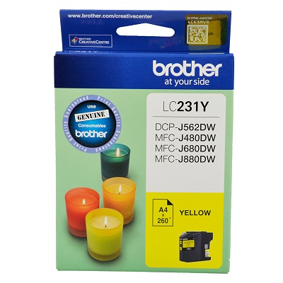 Genuine Brother LC231Y (Yellow) ink cartridge