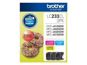 Genuine Brother LC233CL3PK (3 Colour Pack)