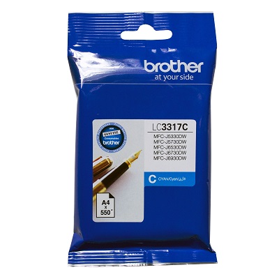 Genuine Brother LC3317C (Cyan) ink cartridge