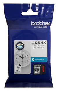 Genuine Brother LC3329XL Cyan Ink Cartridge