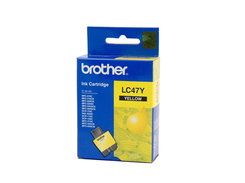 Genuine Brother LC47Y (Yellow) ink cartridge