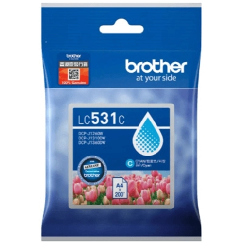 Genuine Brother LC531C (Cyan) ink cartridge
