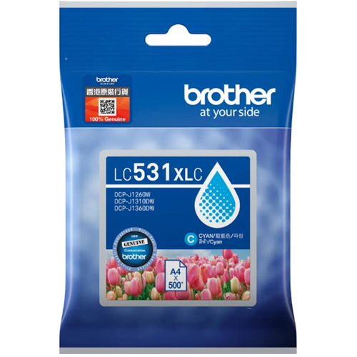 Genuine Brother LC531XL C (Cyan) ink cartridge