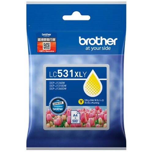 Genuine Brother LC531XL Y (Yellow) ink cartridge
