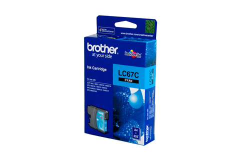 Genuine Brother LC67C (Cyan) ink cartridge