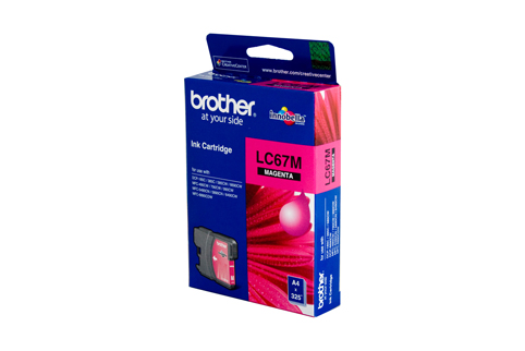 Genuine Brother LC67M (Magenta) ink cartridge