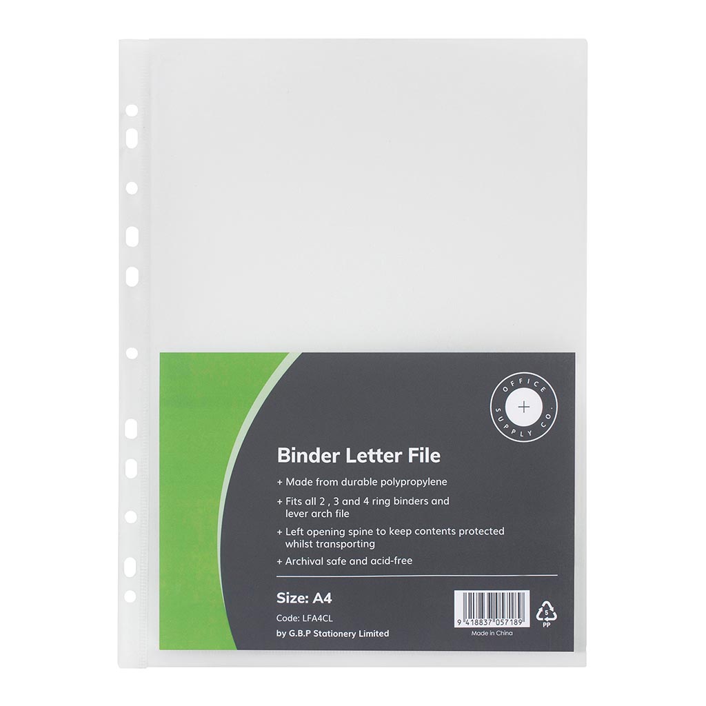 (image for) OSC Binder Letter File A4 Clear