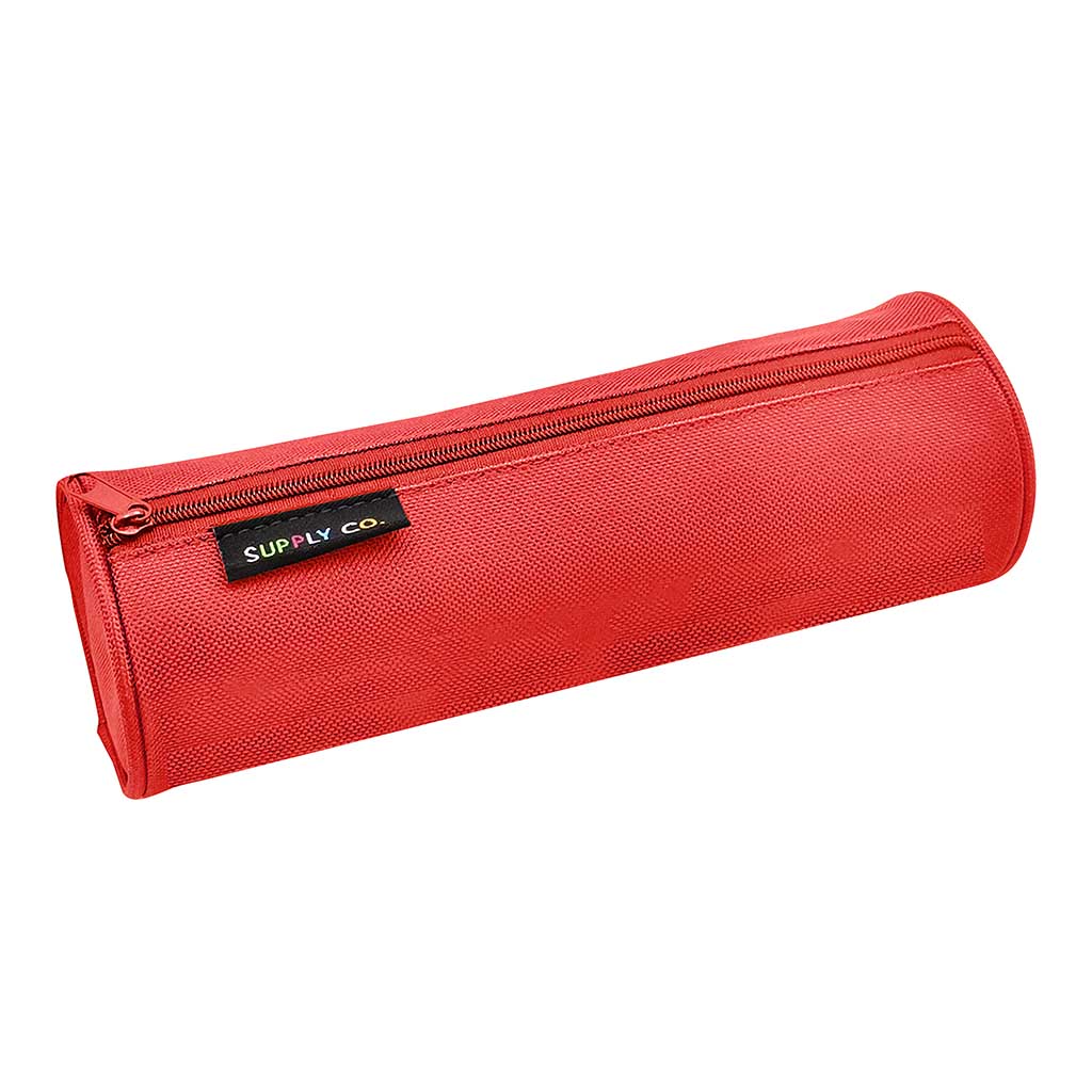 (image for) Supply Co Pencil Case Tube Red 21x8cm