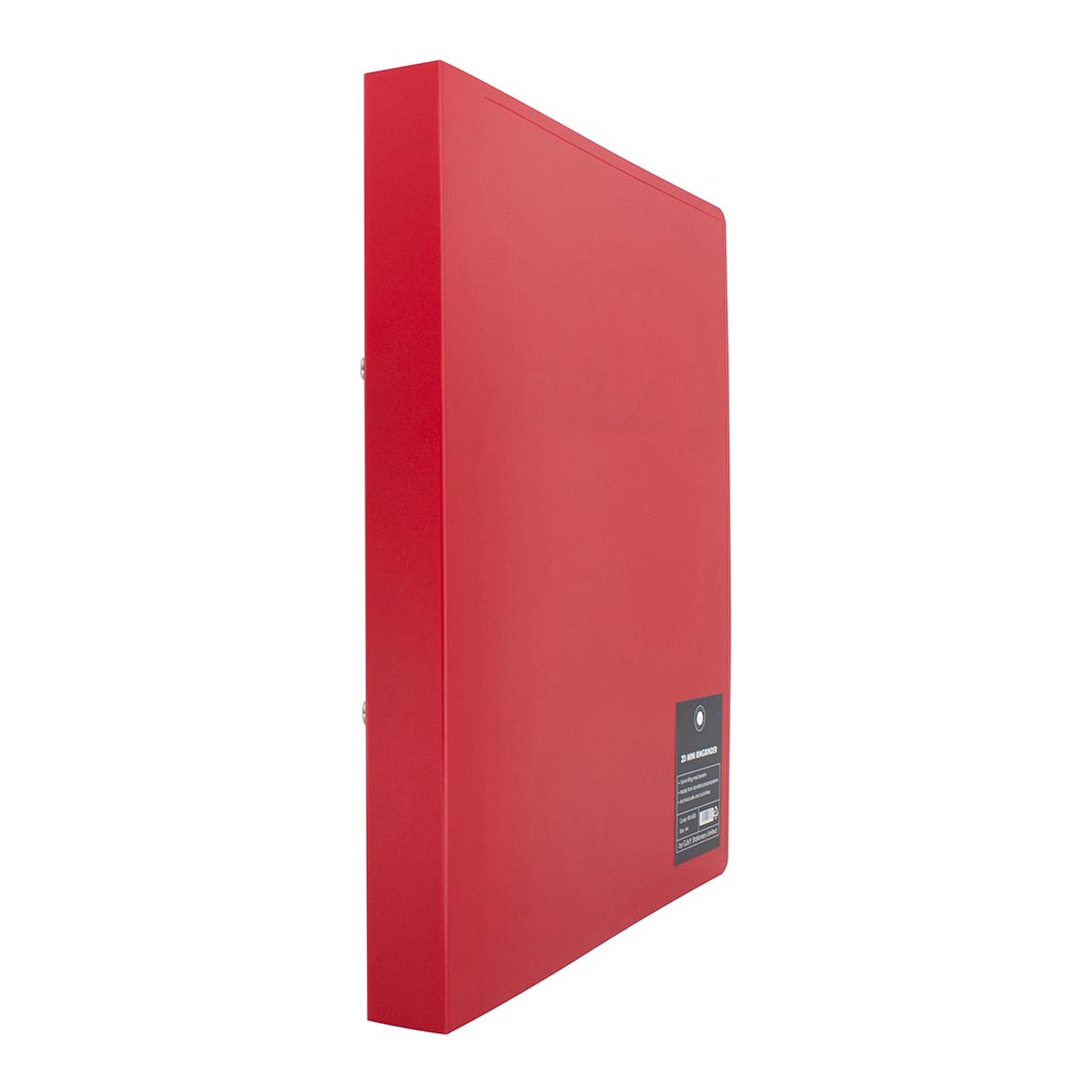 OSC Mini Ringbinder A4 2D 16mm Red