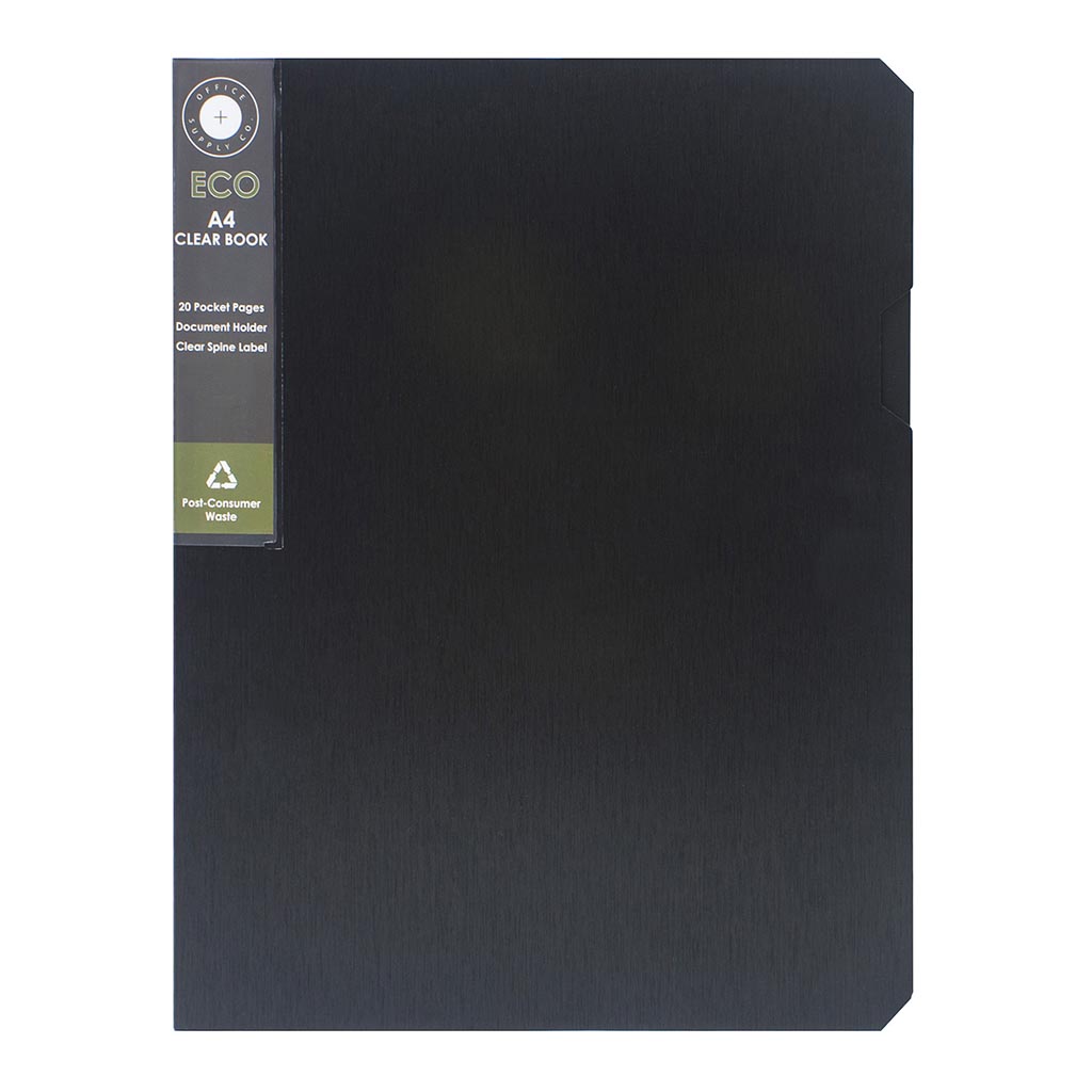 (image for) OSC Eco Display Book A4 20 Pocket Black