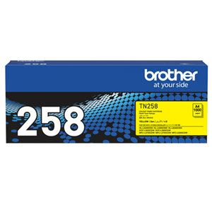 Genuine Brother TN258 Yellow toner cartridge