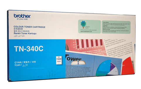 Genuine Brother TN340 Cyan laser toner cartridge