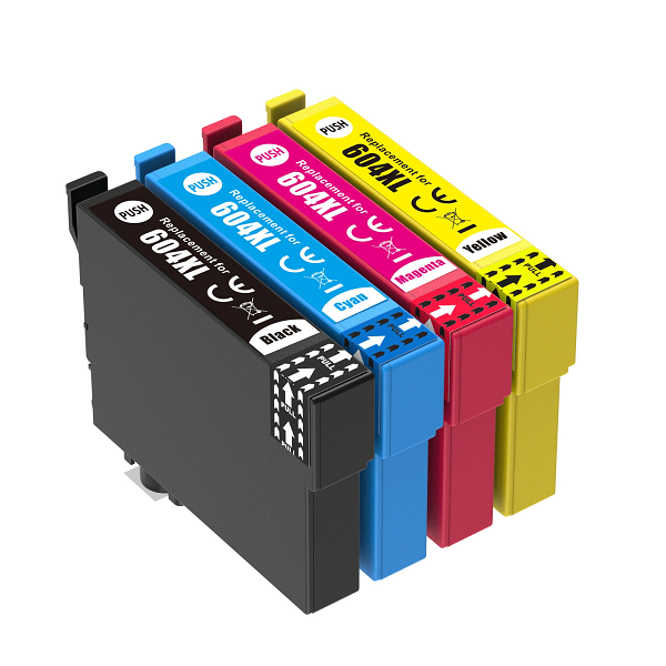 Compatible Epson 604XL Ink Cartridges 4 Pack Combo (1BK/1C/1M/1Y)