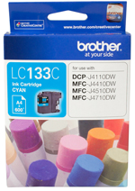 Genuine Brother LC133C (Cyan) ink cartridge