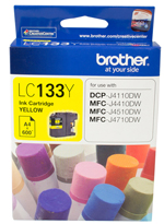 Genuine Brother LC133Y (Yellow) ink cartridge