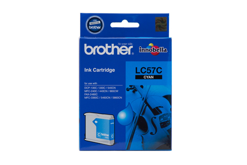 Genuine Brother LC57C (Cyan) ink cartridge